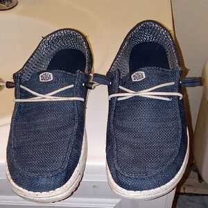 Hey Dude Navy Slip-On Shoes